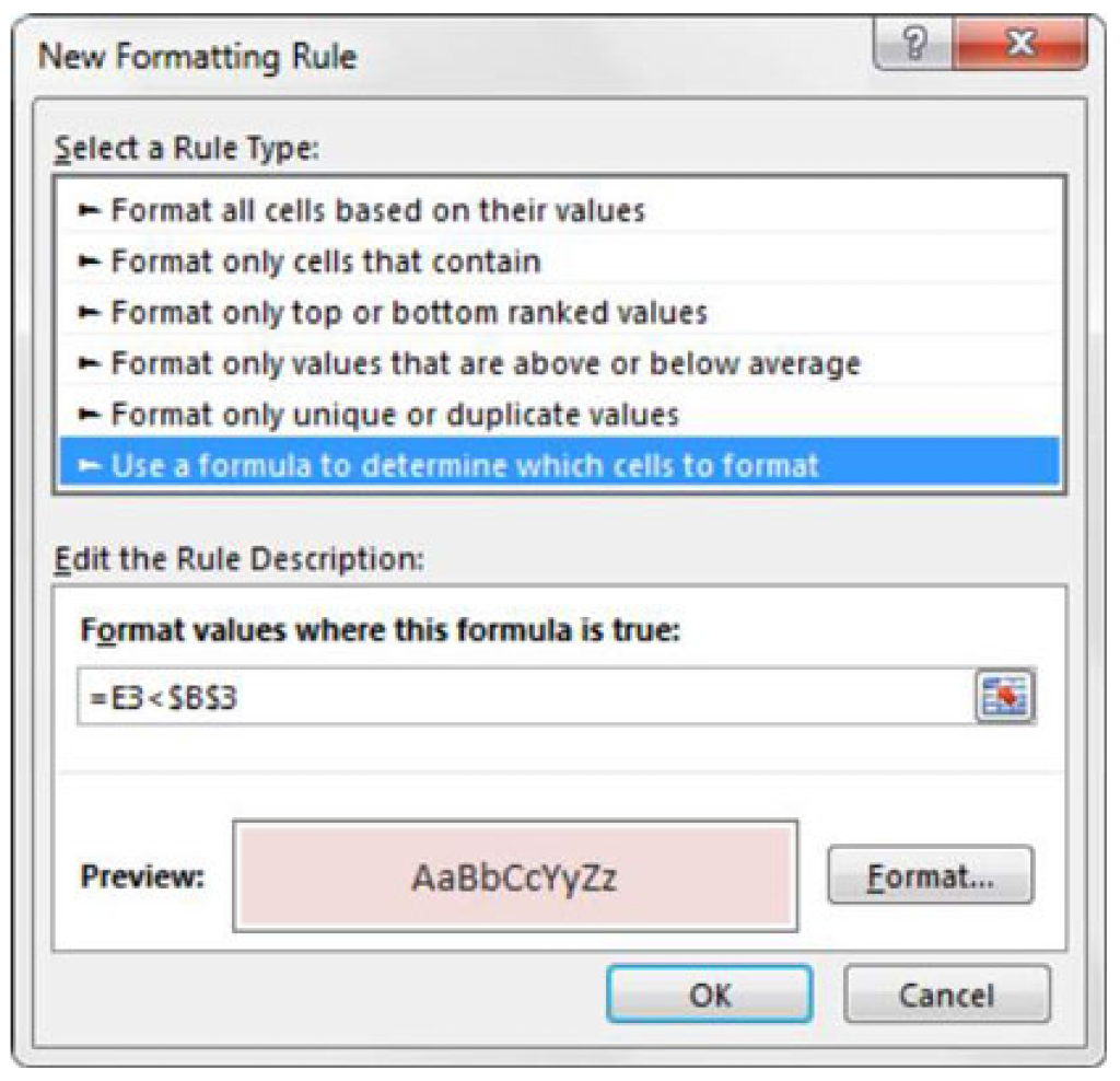 Highlight Cells Based on the Value of Another Cell