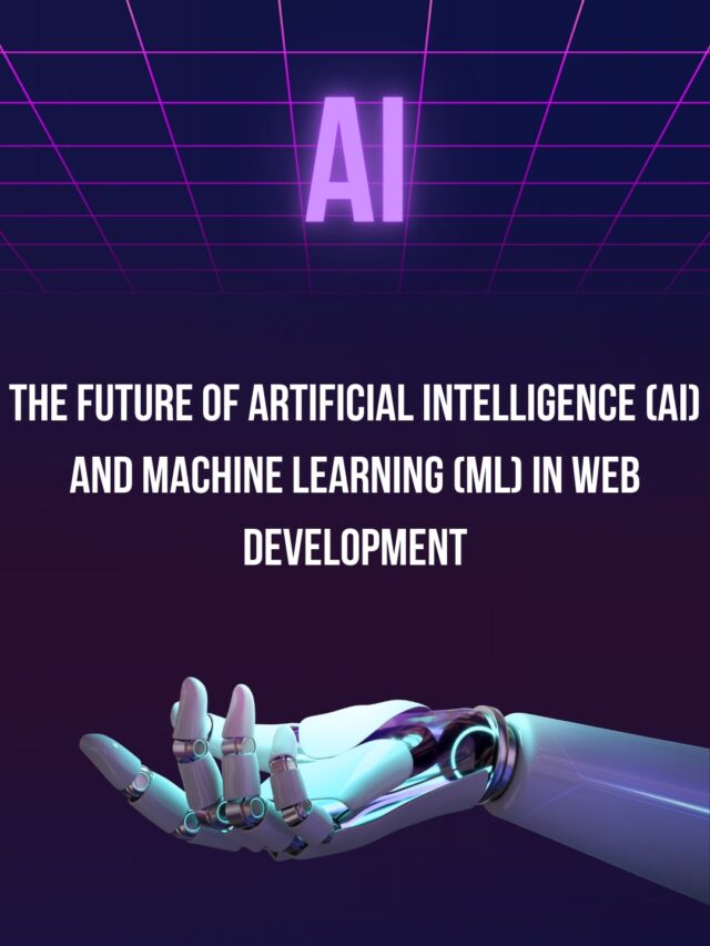 The future of artificial intelligence (AI) and machine learning (ML) in web development