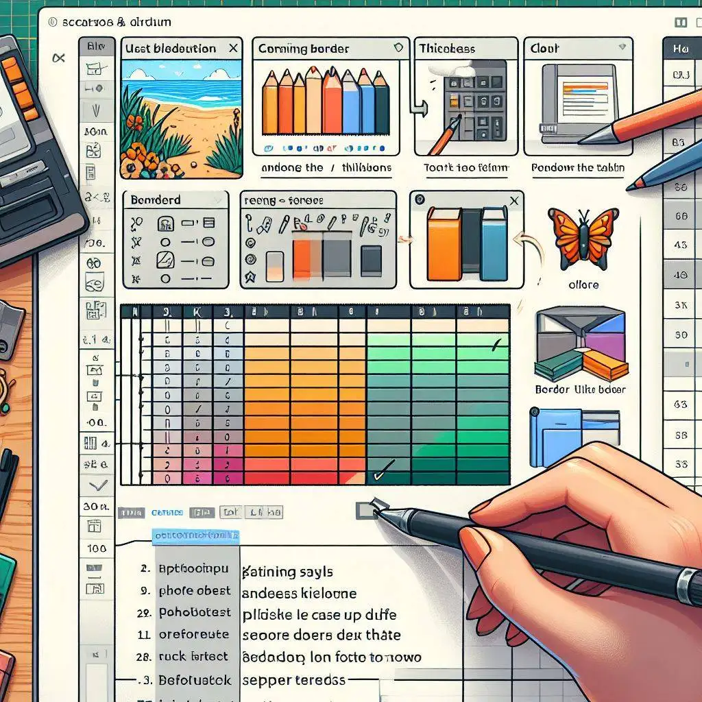 Taming the Spreadsheet Jungle: Conquering Borders in Excel