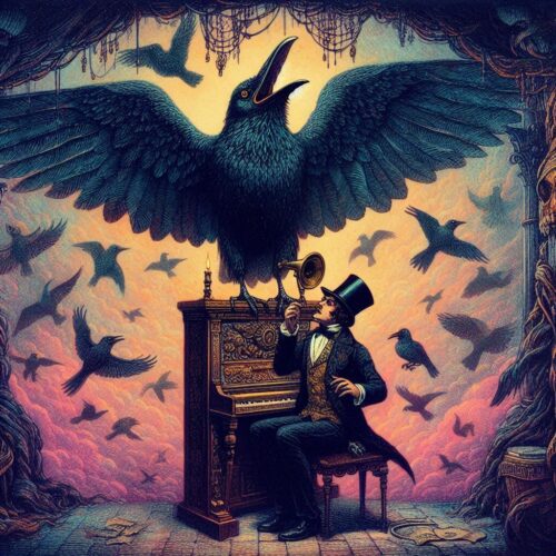 Edgar Poes Raven in the Garland of Thebes An Magic Trick with a Talking Bird