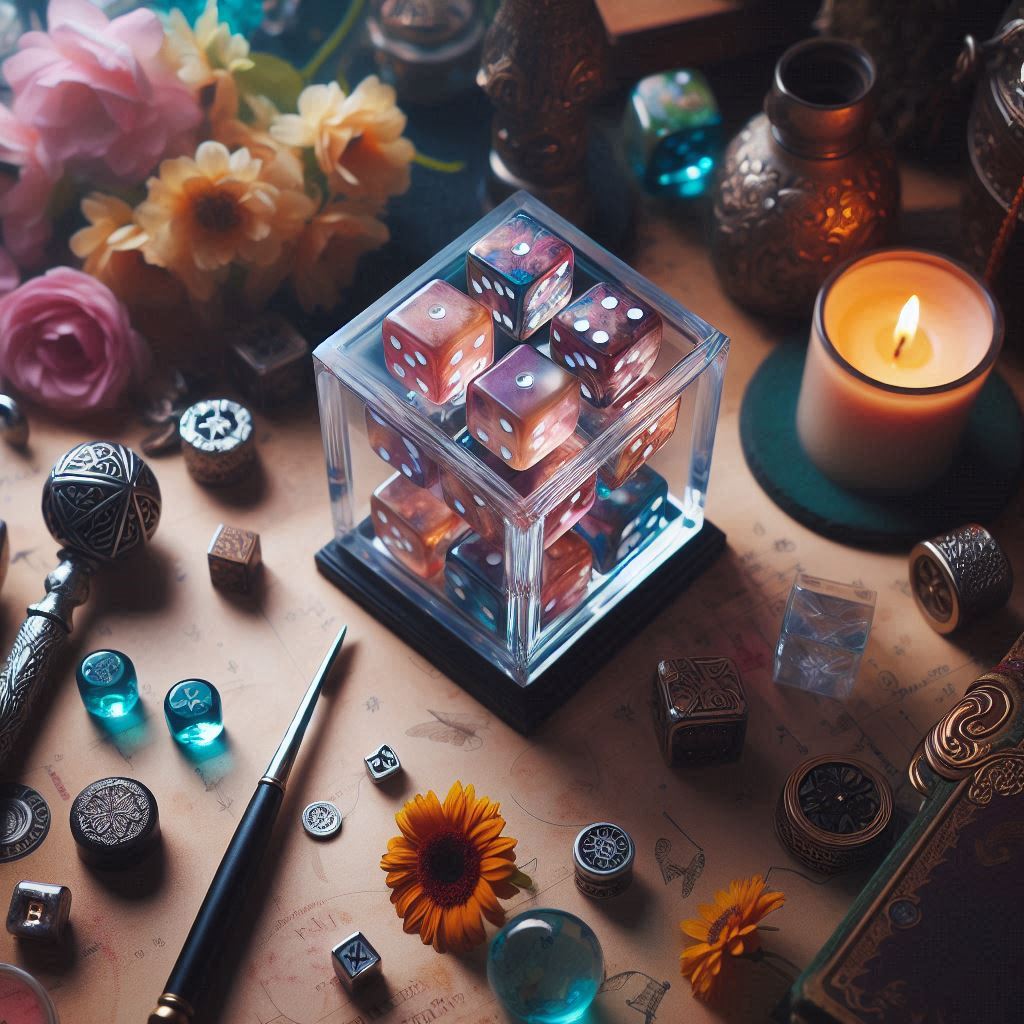 Magic Die, Flowers, and Glass Box A Magical Illusion