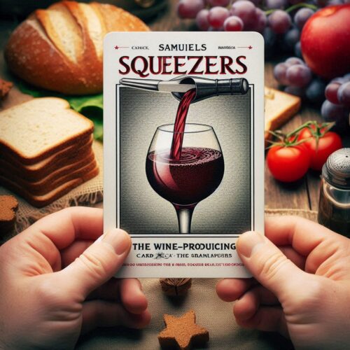 Samuels Magic Squeezers The Wine-Producing Card Magic Trick