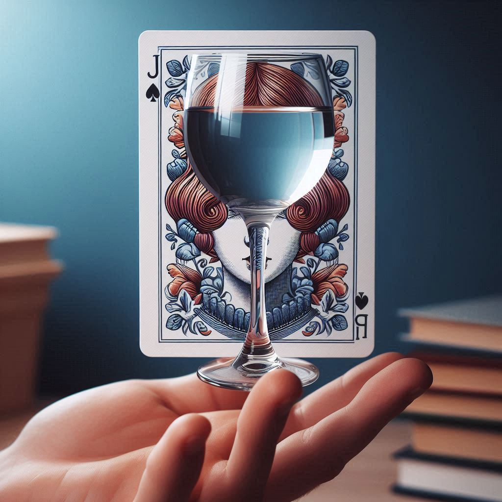 The Balanced Glass Trick How to Balance a Glass on a Playing Card for a Simple Magic Illusion