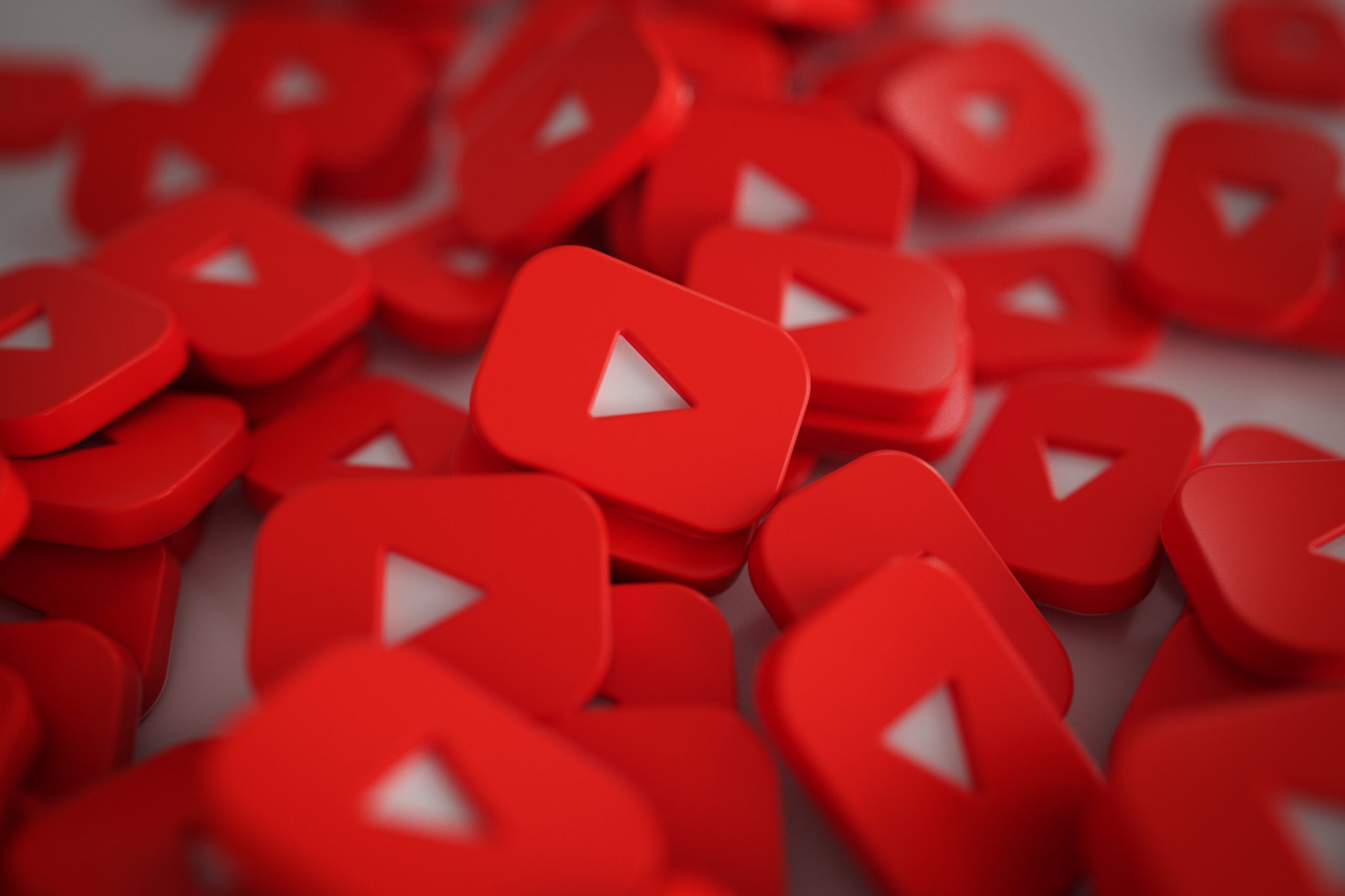 pile 3d play button logos scaled