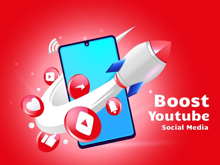 rocket boosting youtube digital marketing with smartphone 112255 1522