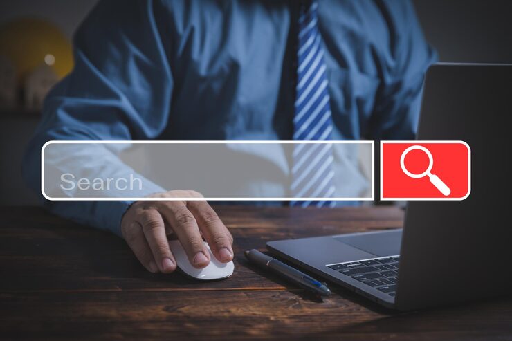 Google search page showing loading issue or search error