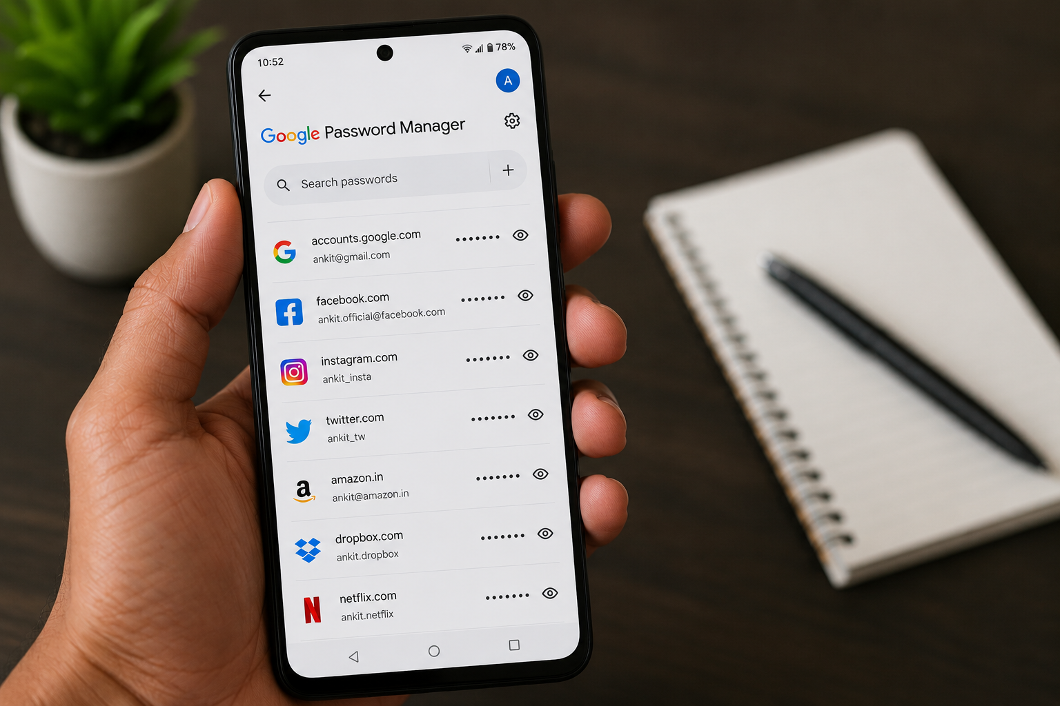 How to Find Saved Passwords on Android