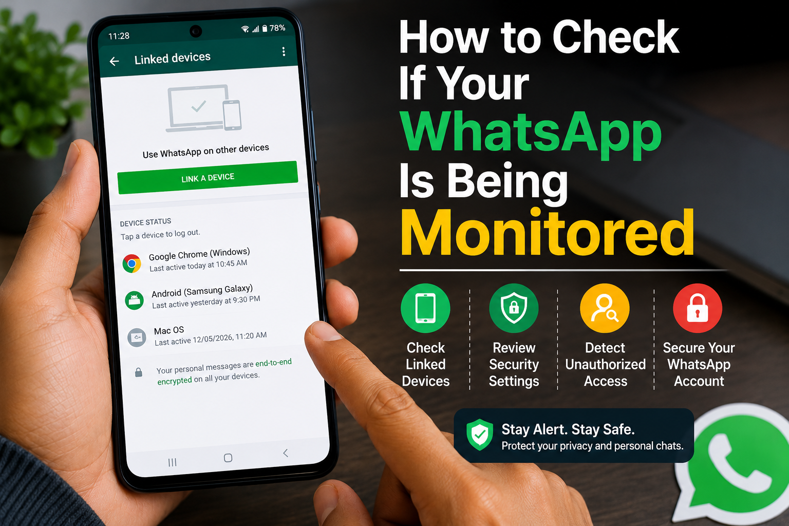 How to Check If Your WhatsApp Is Being Monitored