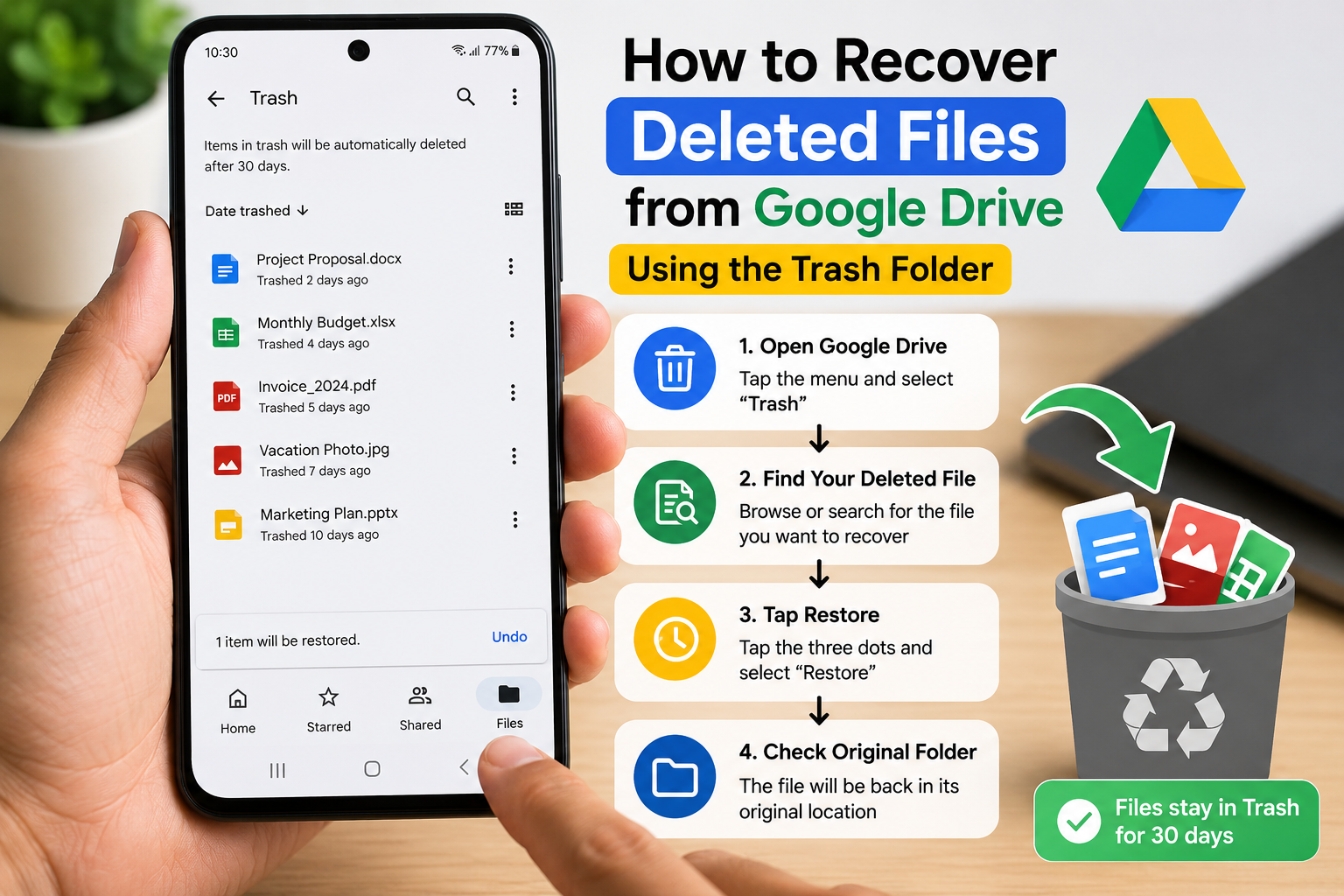 How to Recover Deleted Files from Google Drive