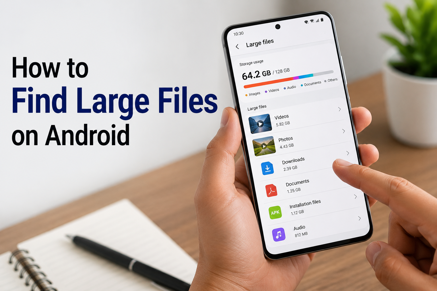 How to Find Large Files on Android and free up phone storage