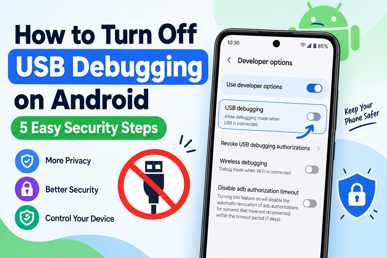 How to Turn Off USB Debugging on Android