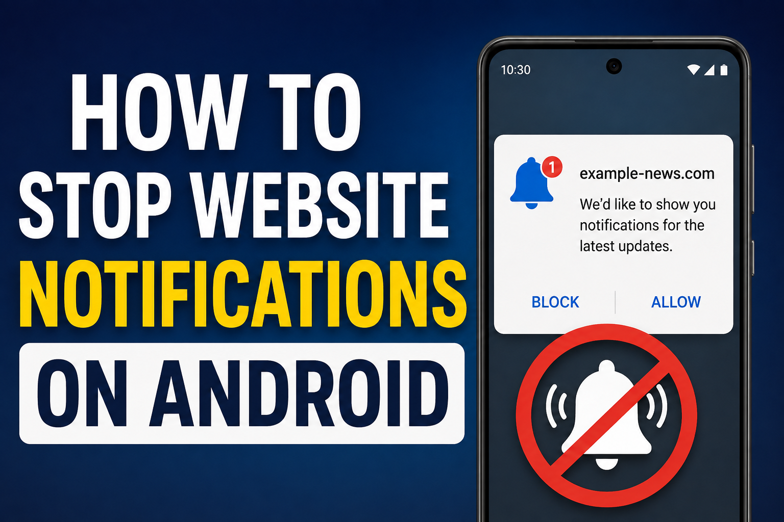 How to Stop Website Notifications on Android